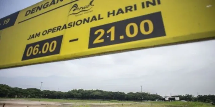Suasana lokasi yang akan menjadi tempat dibangunnya sirkuit Formula E di kawasan Taman Impian Jaya Ancol, Jakarta, Rabu (22/12/2021). 