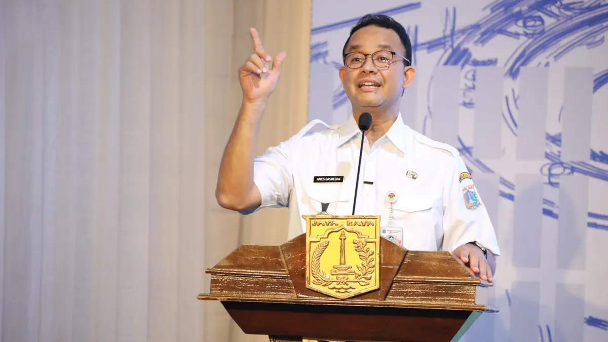 Gubernur DKI Jakarta, Anies Baswedan saat pencanangan pembangunan taman literasi Martha Christina Tiahahu/dok: Humas Balkot DKI