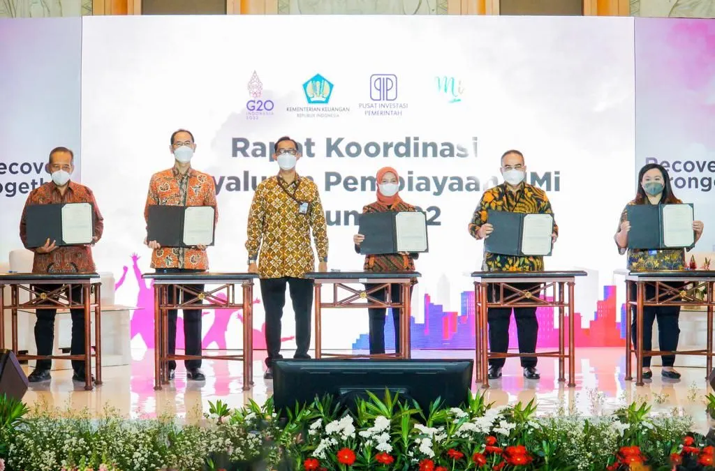Penandatanganan kontrak kerja sama PNM dengan PIP Rabu, 16 Februari 2022 di Hotel Aryaduta, Jakarta.