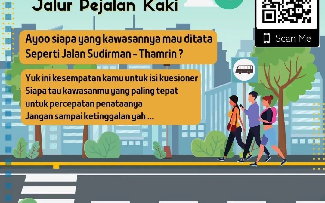 Anies Ajak Warga DKI Isi Kuesioner untuk Penataan Jalur Pedestriaan yang Layak