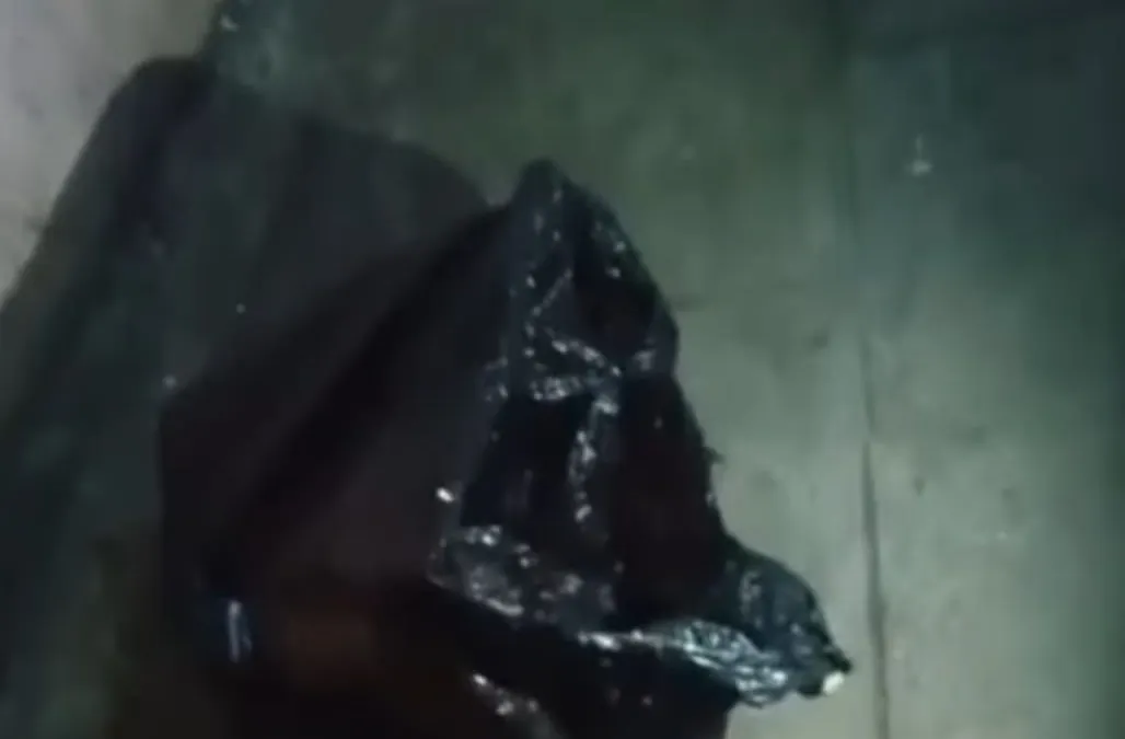 Plastik kresek yang digunakan untuk membuang bayi.