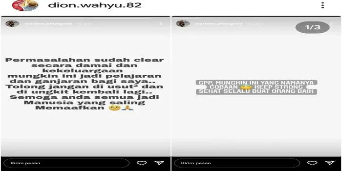 Permohonan maaf dari Mariana pencuri cokelat di Alfamart /tangkap layar @dion.wahyu.82
