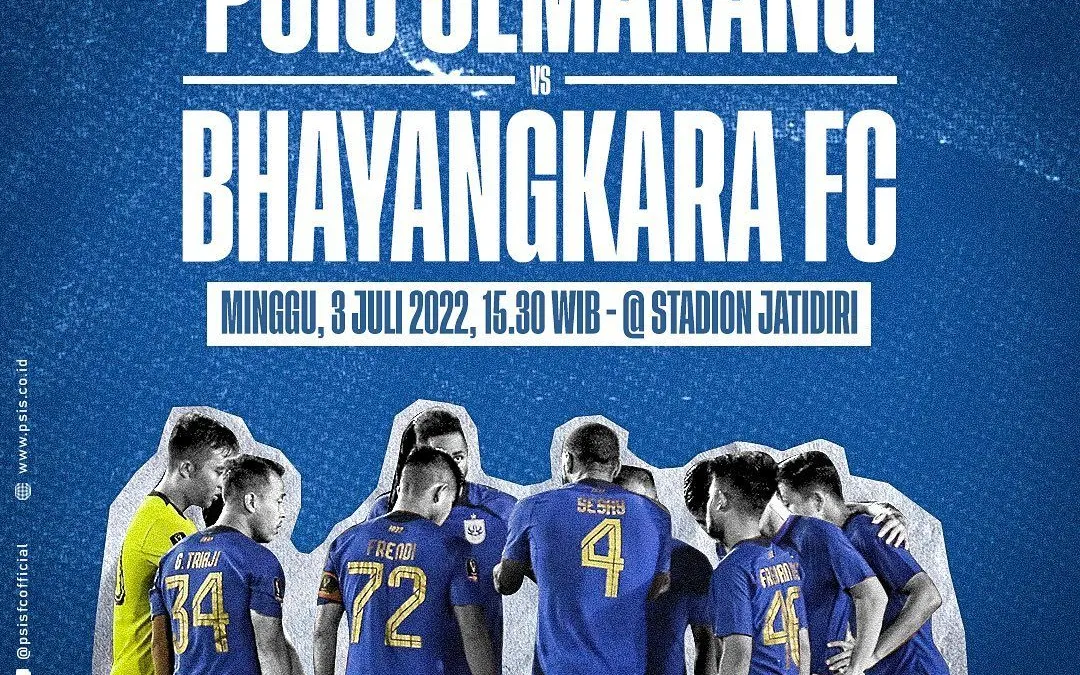 Link Live PSIS Semarang vs Bhayangkara FC