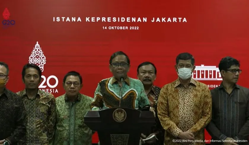 Mahfud MD Berikan Laporan Temuan TGIF Tragedi Kanjuruhan, Sebut Saling Lempar Tanggungjawab