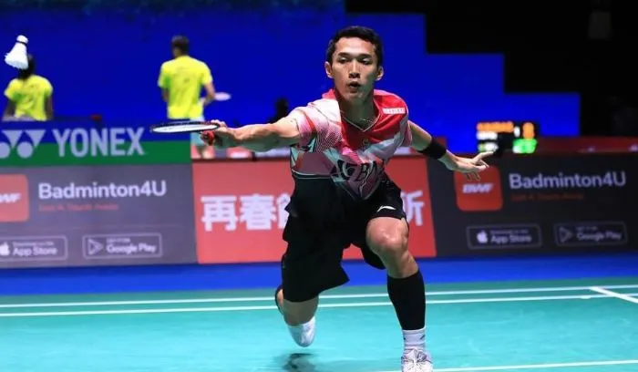 Jonatan Christie, pebulutangkis Indonesia yang tampil di BWF World Championships 2022.