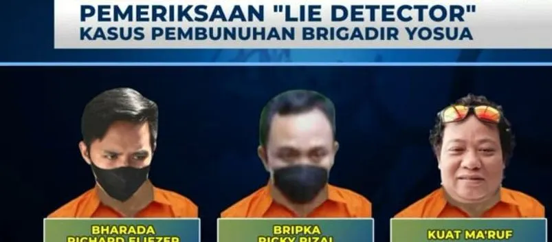 Hasil Pemeriksaan Lie Detector Bharada E, Bripka RR dan Kuat Maruf yang Dilakukan Bareskrim Polri