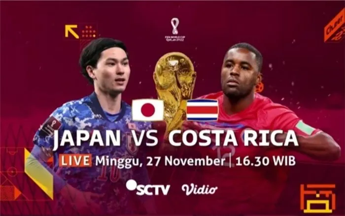 Nonton Siaran Langsung Piala Dunia 2022 Qatar Hari Ini Jepang vs Kosta Rika Pukul 17.00 WIB, Klik di Sini!