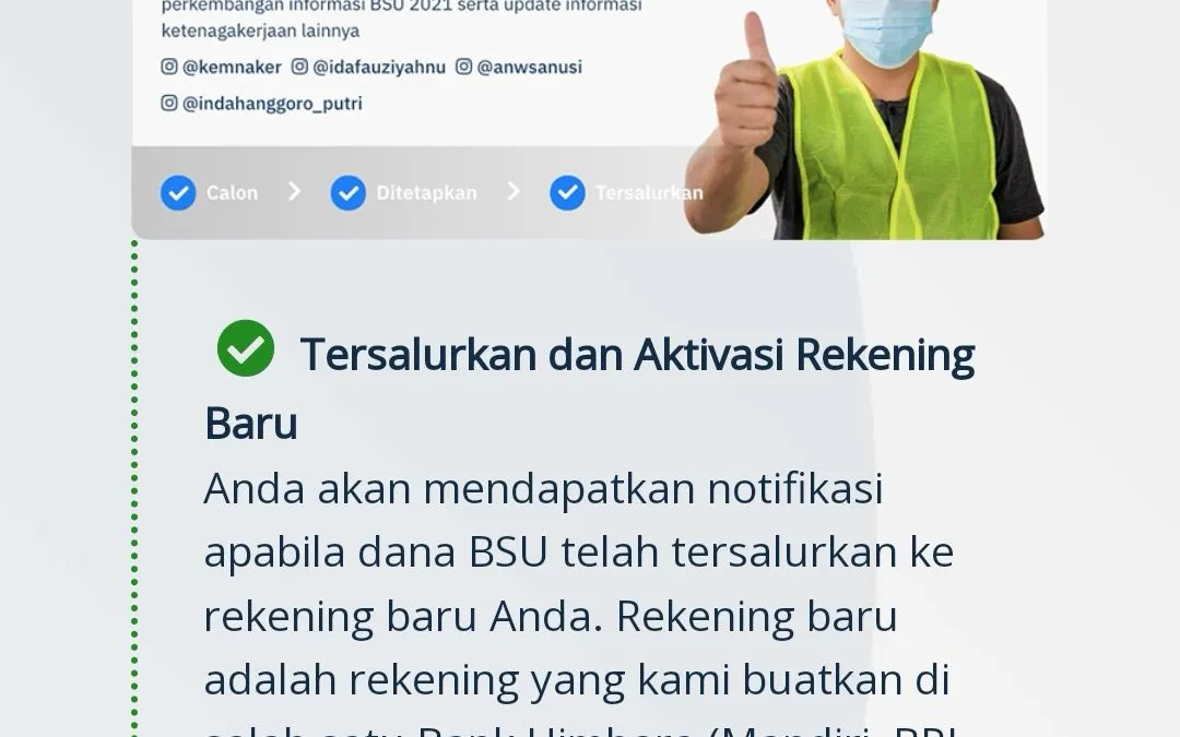 Tanda BSU 2022 Cair ke Rekening Pekerja Melalui Bank Himbara