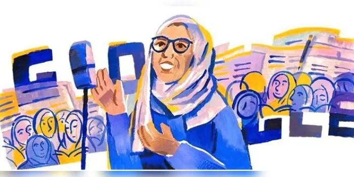 Google Doodle rayakan hari ulang tahun Rasuna Said ke-112.