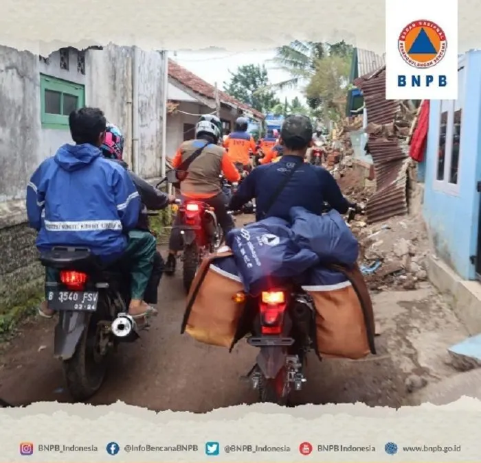 Dari Motor Trail Hingga Helikopter Dikerahkan untuk Kirim Bantuan Korban Gempa Cianjur