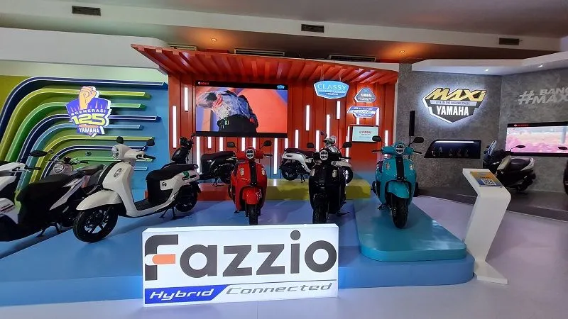 Booth Yamaha di Indonesia International Motor Show 2022