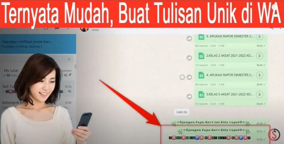 Cara Membuat Tulisan Unik di WhatsApp Tanpa Aplikasi, Mudah Banget Cukup Klik di Sini!