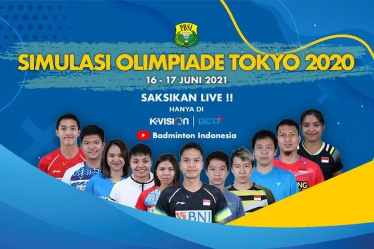 Jadwal Pertandingan dan Siaran Lansung  Simulasi Olimpiade Tokyo 2020 (PBSI)