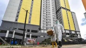 RSDC Wisma Atlet Kemayoran. Foto : Antara/Muhammad Adimaja