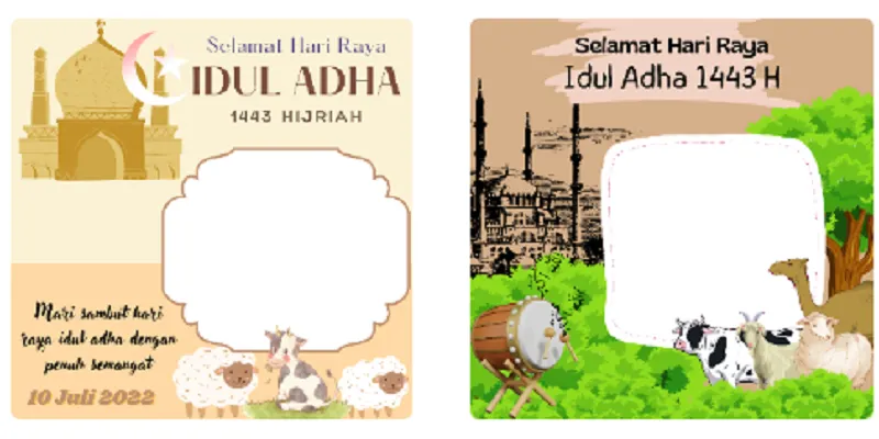 Twibbon Idul Adha Paling terbaru./Tangkapan Layar Twibbonize.com