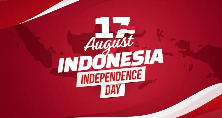 Ilustrasi gambar bergerak atau GIF HUT RI pada tanggal 17 Agustus 2022.