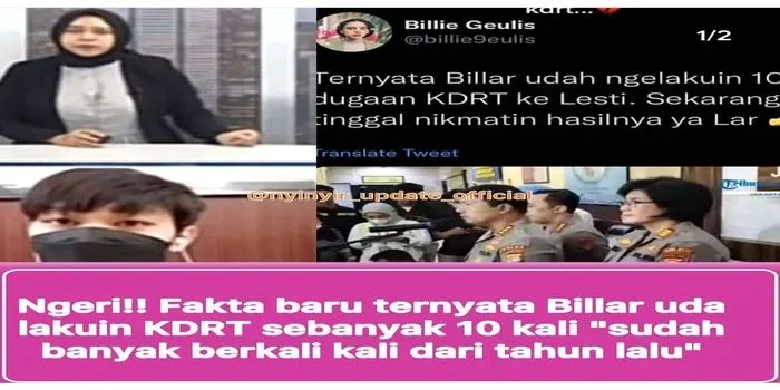 Terungkap Rizky Billar sudah 10x lakukan dugaan KDRT pada istrinya Lesti kejora / instagram @rumpi_gosip