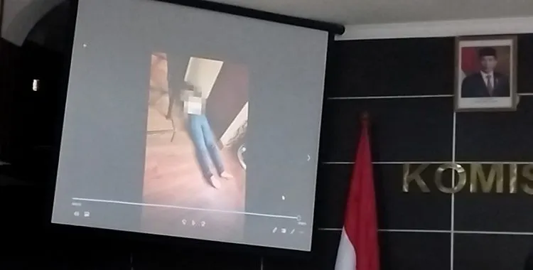 Foto jasad Brigadir J setelah ditembak, foto ini diperlihatkan oleh Komnas HAM