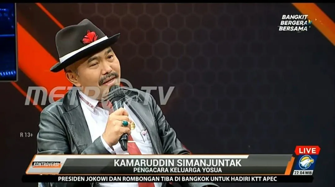Kamaruddin Simanjutak ketua tim kuasa hukum keluarga Brigadir J