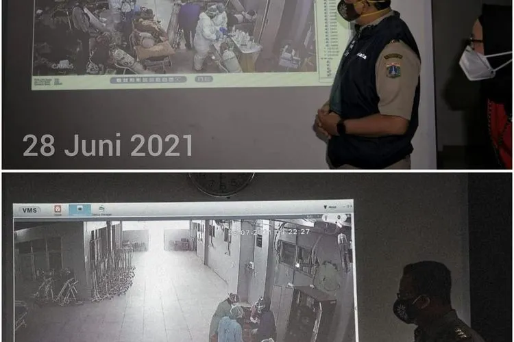 Foto yang diunggah Gubernur Anies yang menampakkan ruang IGD RSUD Duren Sawit pada 28 Juni dan 26 Juli 2021/dok: Instagram @aniesbaswedan.