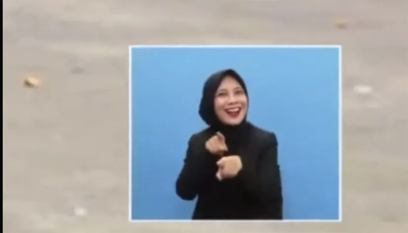 Aksi Mbak Penerjemah Bahasa Isyarat
