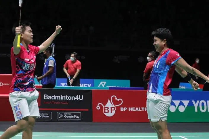 Apriyani/Fadia Lolos ke Perempat Final Denmark Open 2022 Setelah Sang Lawan Dibekap Cedera