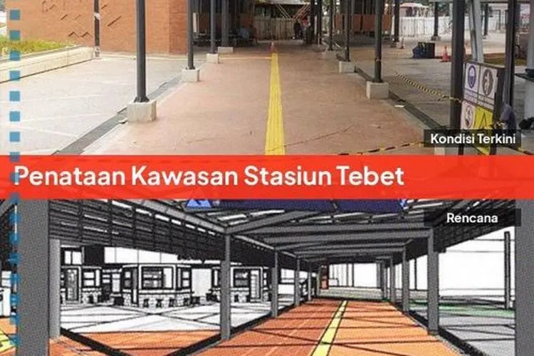 Hampir Rampung, Begini Penampakan Penataan Stasiun Tebet