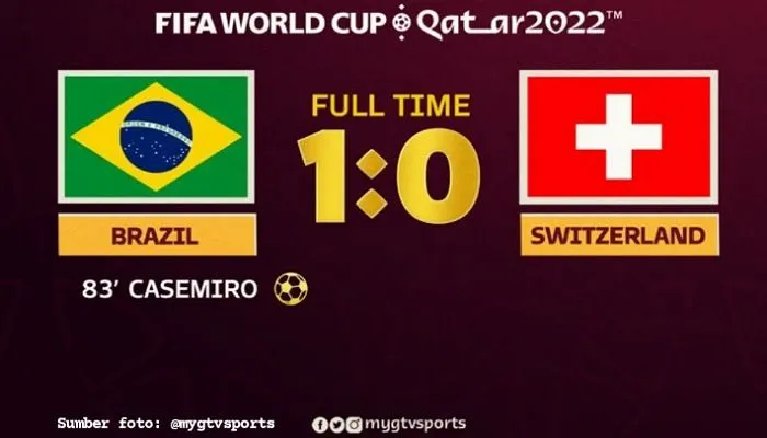 Hasil Pertandingan Grup G Piala Dunia Qatar 2022: Gol Tunggal Casemiro Bawa Brazil Melaju ke Babak 16 Besar