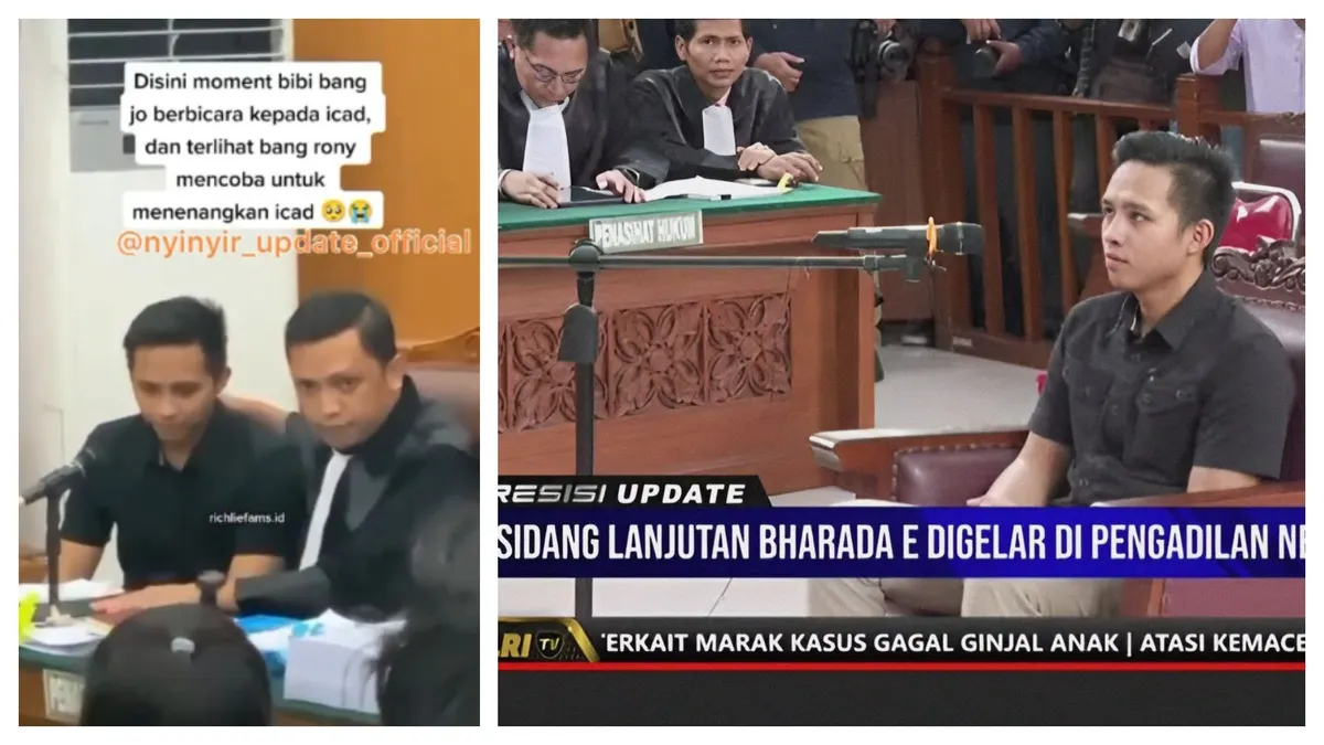 Viral Bharada E menahan tangis di tengah persidangan ketika mendapatkan tekanan dari sosok Bibi Brigadir J.