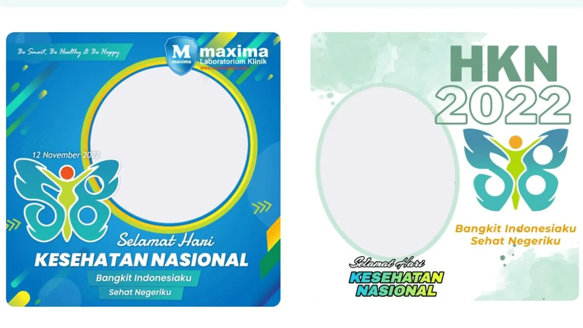 Twibbon Hari Kesehatan Nasional 2022.