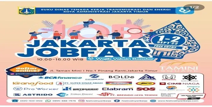 Jakarta Job Fair Digelar 1-2 September / @festivalnyarikerja