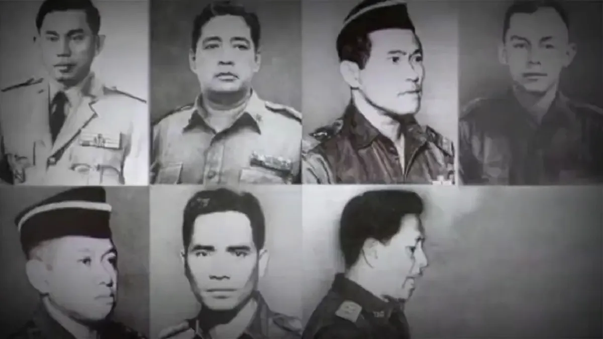 7 pahlawan yang gugur dalam peristiwa G30S PKI.