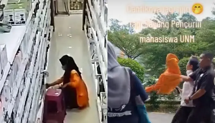 Viral Video Mahasiswi UNM Tertangkap Melakukan Pencurian di Mall
