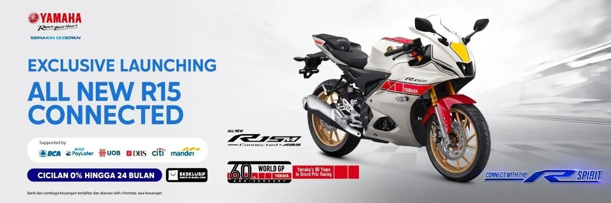 Yamaha All New R15 Connected dapat dipesan melalui Blibli.com