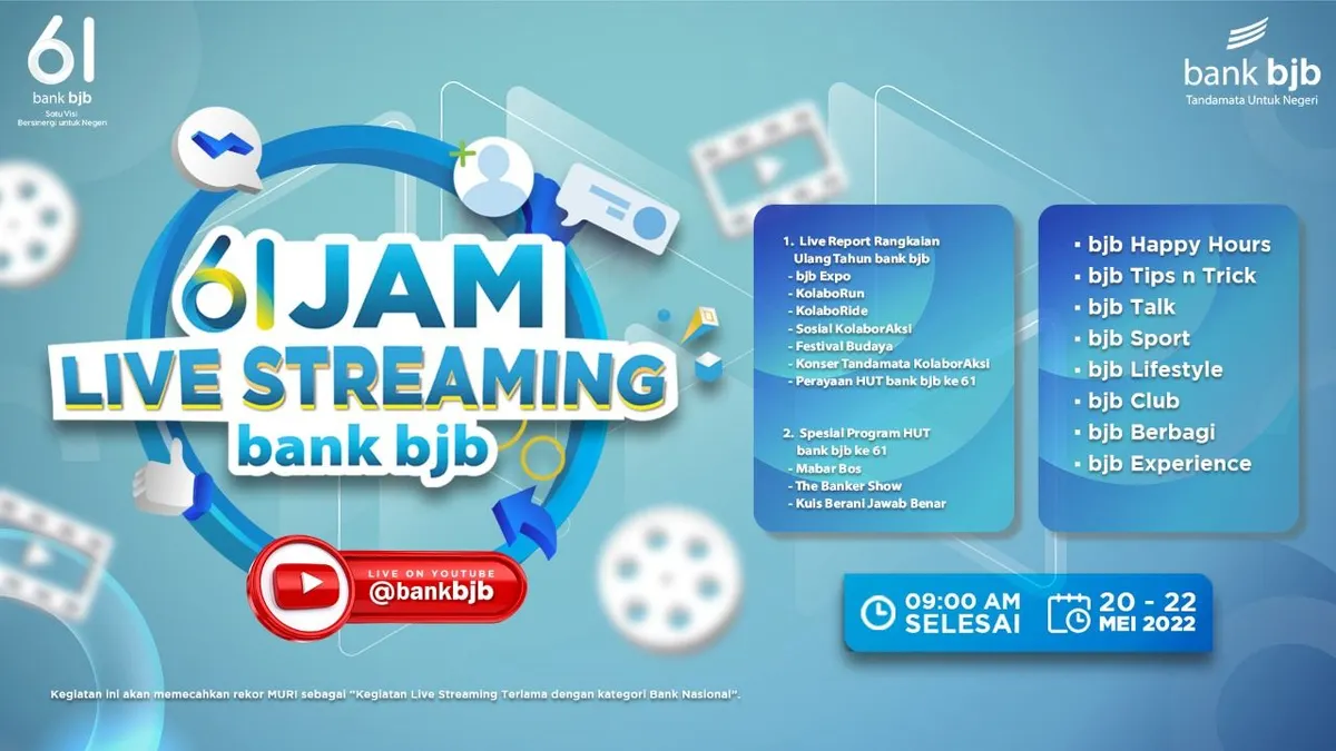 61 Jam Live Streaming Non Stop bank bjb.