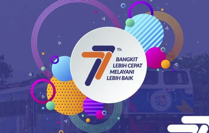 Ilustrasi, twibbon hari ulang tahun KAI ke-77.