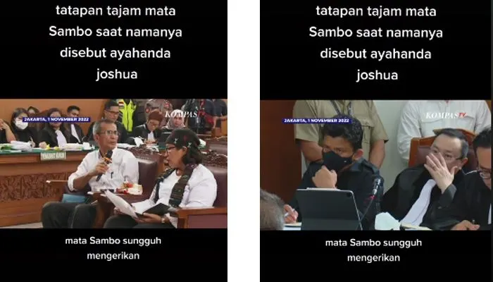 Tatapan Tajam Mata Ferdy Sambo saat Ayah Brigadir J Sebut Namanya di Persidangan