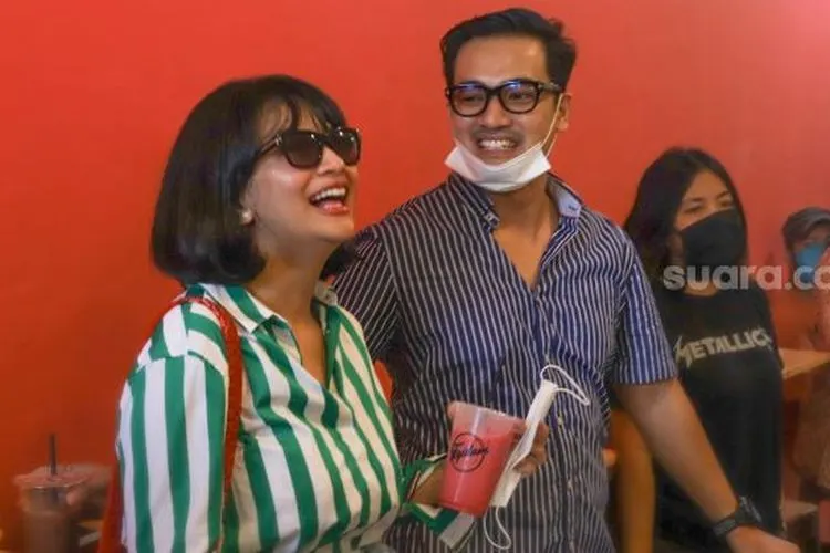 Vanessa Angel dan suaminya, Bibi Ardianysah [Suara.com/Alfian Winanto]