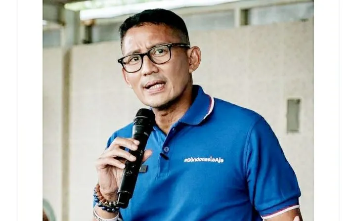 Menparekraf RI, Sandiaga Salahuddin Uno,menghadiri pelatihan UMKM di Banda Aceh, Rabu,3/8/22