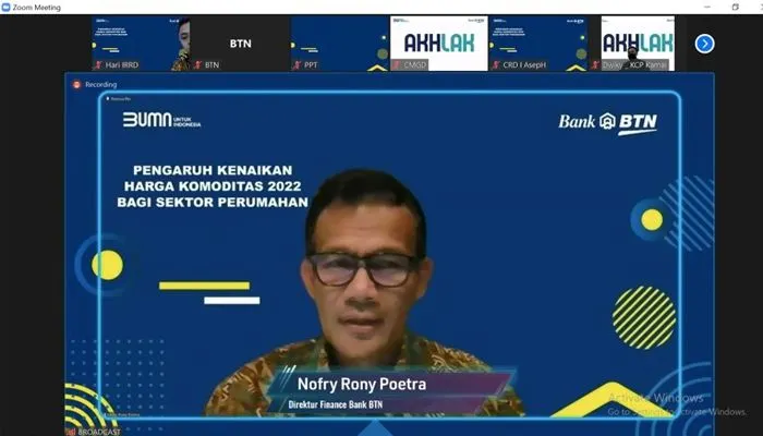 Direktur Finance PT Bank Tabungan Negara (Persero) Tbk. Nofry Rony Poetra