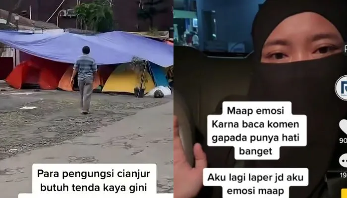 Kelanjutan Video Viral Cianjur Minta Tenda, Netizen: Semangat Ngontennya!