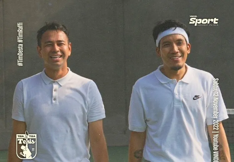 Ternyata Ini Yel-Yel yang Bikin Raffi Ahmad Bisa Kalahkan Desta di Pertandingan Tiba-Tiba Tenis 2022