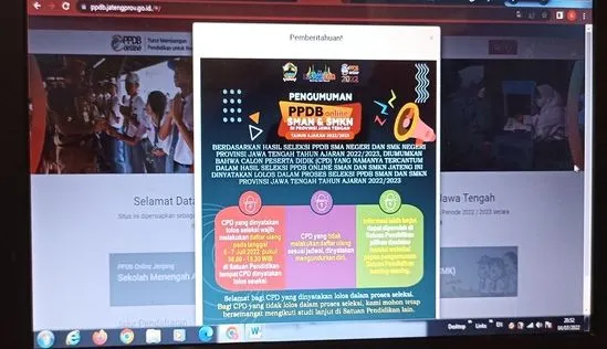 website ppdb.jatengprov.go.id