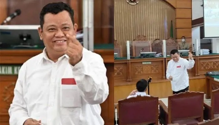 Kuat Maruf Beri Simbol Saranghaeyo Saat Sidang, Warganet: Kuwat Juga Urat Malunya
