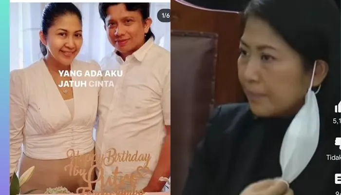 Sosok Putri Candrawathi saat masih muda dan harmonis dengan Ferdy Sambo (kiri) dengan kondisi saat ini (kanan)