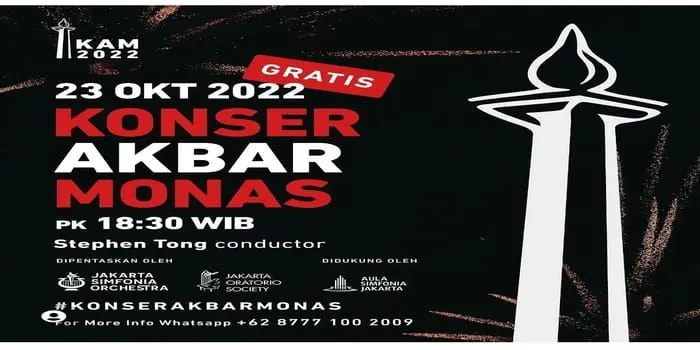 Konser Akbar Monas 2022, Musisi Indonesia Siap Suguhkan Keberagaman Bangsa Indonesia Lewat Karya Musik Mendunia /@disparekrafdki
