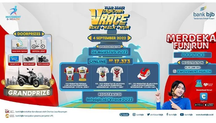 Ayo Ikutan DigiCash VRACE Bike, Walk &amp; Run Final Series