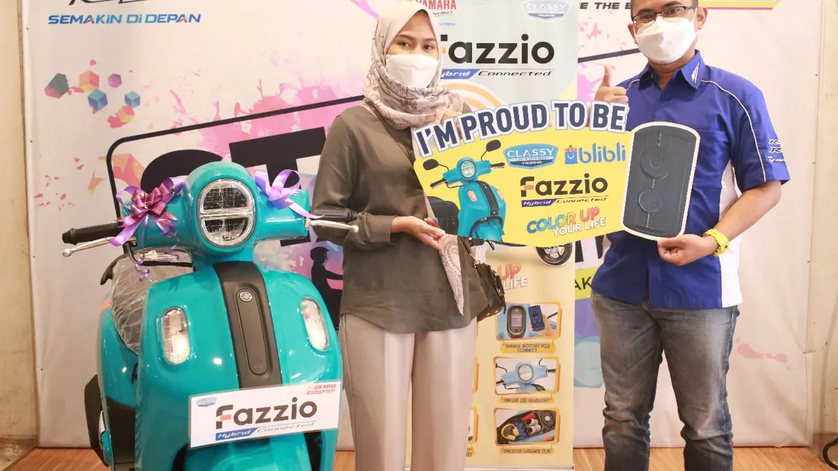 Yamaha Fazzio Hybrid - Connected Jadi Motor Paling Laris di Blibli. (dok. Yamaha)