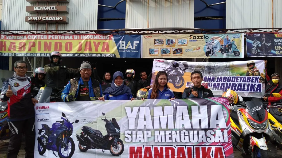 Gomax Chapter Jakarta touring ke Lombok &ndash; Nusa Tenggara Barat dari tanggal 12 &ndash; 27 Maret 2022 untuk menyaksikan Moto Gp Mandalika. (dok. Yamaha)