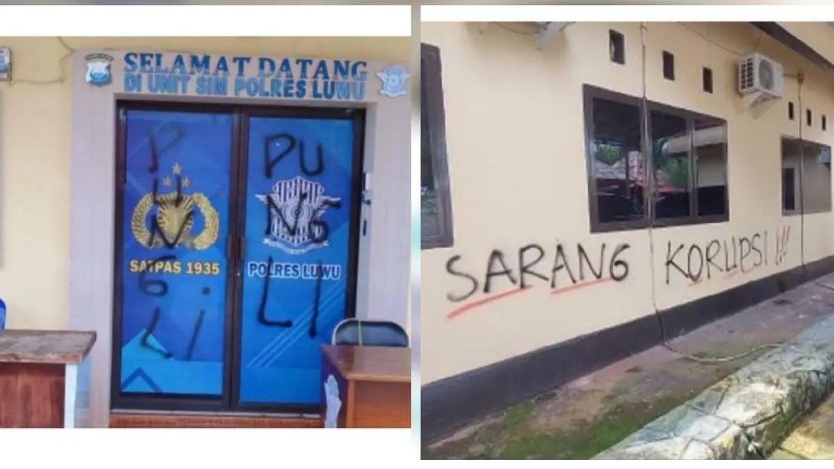 Geger Aipda HR Coret Mobil dan Dinding Polres Luwu, Netizen: Mungkin Sudah Gemas!